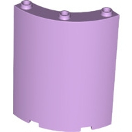 Lego kostka (kostička) válec (kulatá) 2x2 čtvrtkruh (čtvrtina, 1/4) , levandulová (6343766)